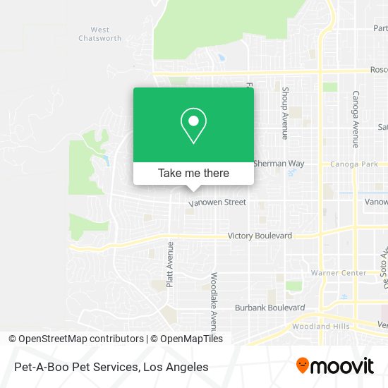 Pet-A-Boo Pet Services map