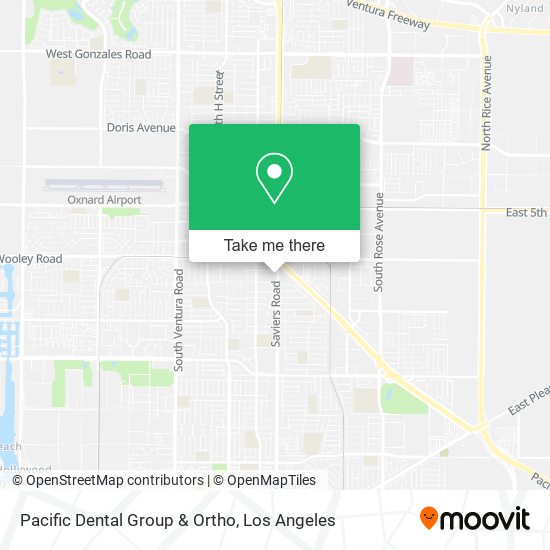 Pacific Dental Group & Ortho map