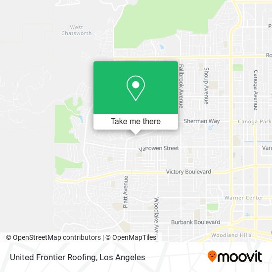 United Frontier Roofing map