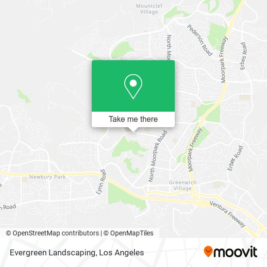 Evergreen Landscaping map