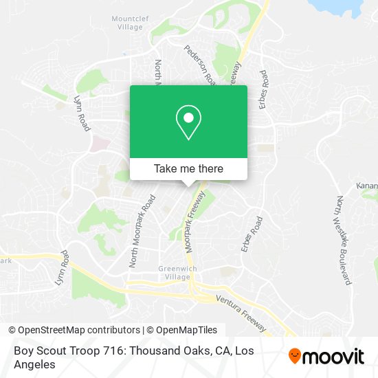 Mapa de Boy Scout Troop 716: Thousand Oaks, CA