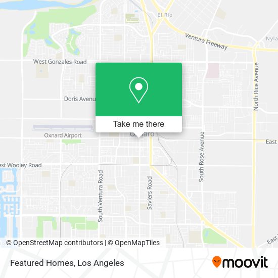 Featured Homes map