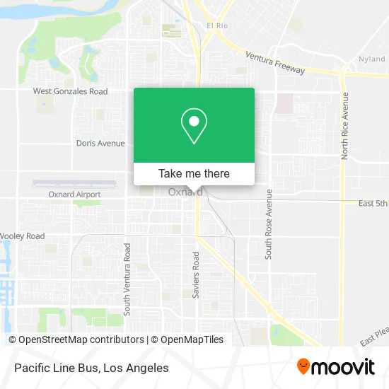 Mapa de Pacific Line Bus