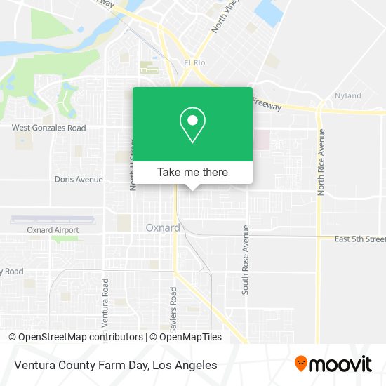 Mapa de Ventura County Farm Day