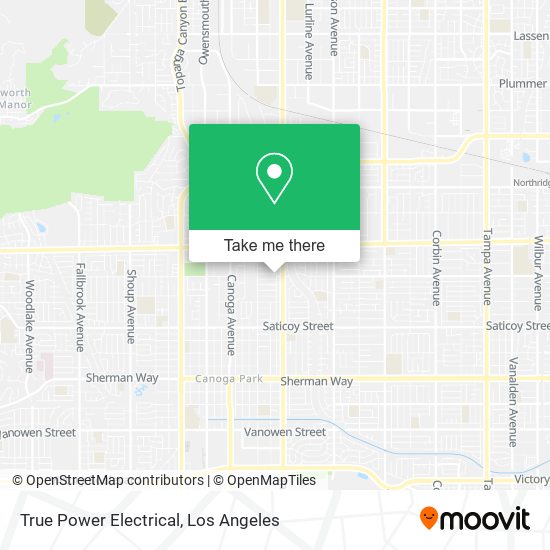 True Power Electrical map