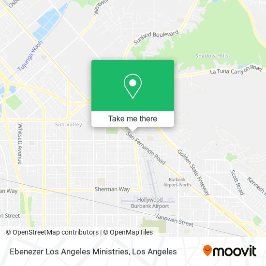 Ebenezer Los Angeles Ministries map
