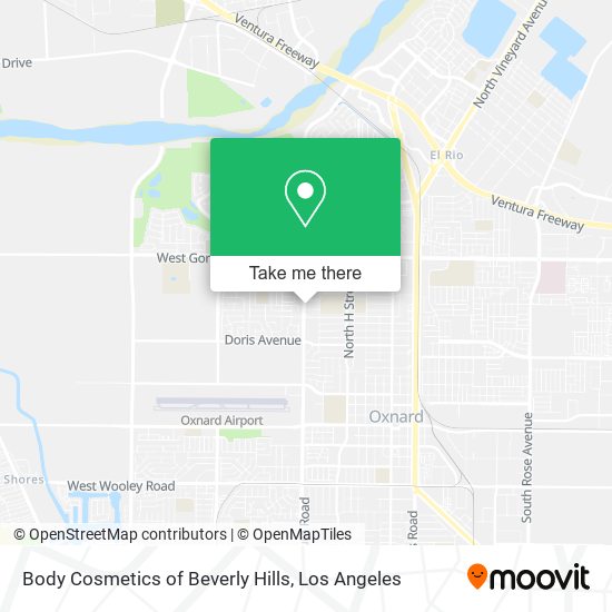 Body Cosmetics of Beverly Hills map