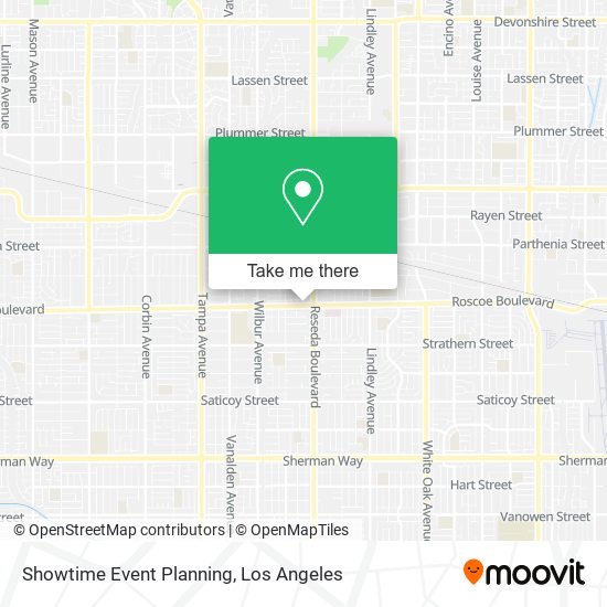 Showtime Event Planning map