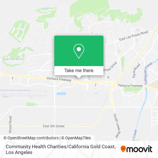 Mapa de Community Health Charities / California Gold Coast