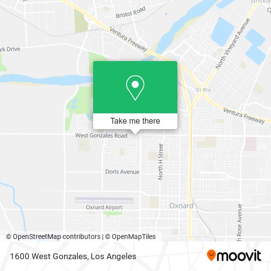 Mapa de 1600 West Gonzales