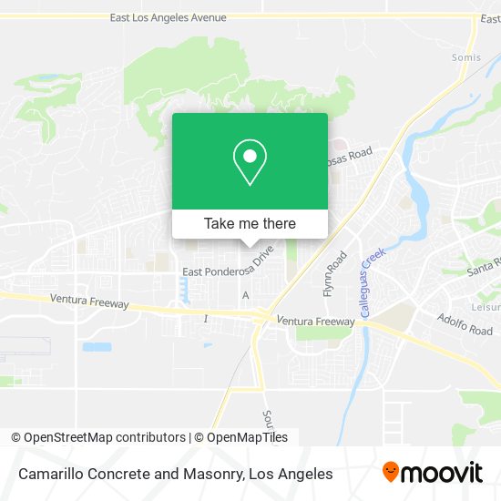 Camarillo Concrete and Masonry map