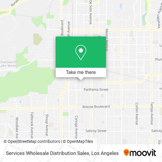 Services Wholesale Distribution Sales map