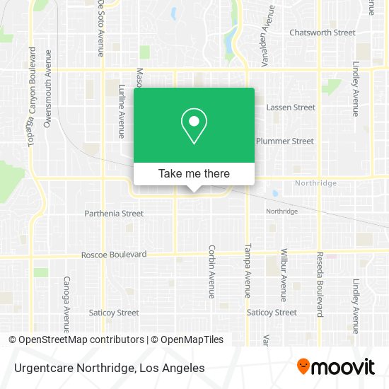 Mapa de Urgentcare Northridge