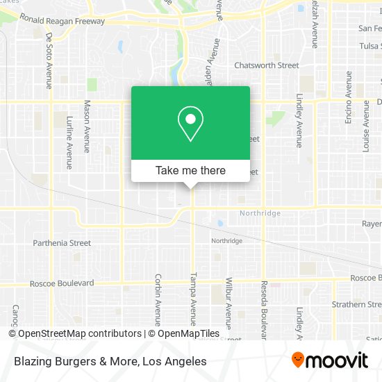 Blazing Burgers & More map