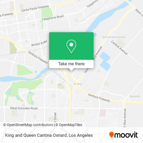 King and Queen Cantina Oxnard map