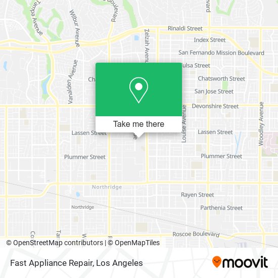 Fast Appliance Repair map