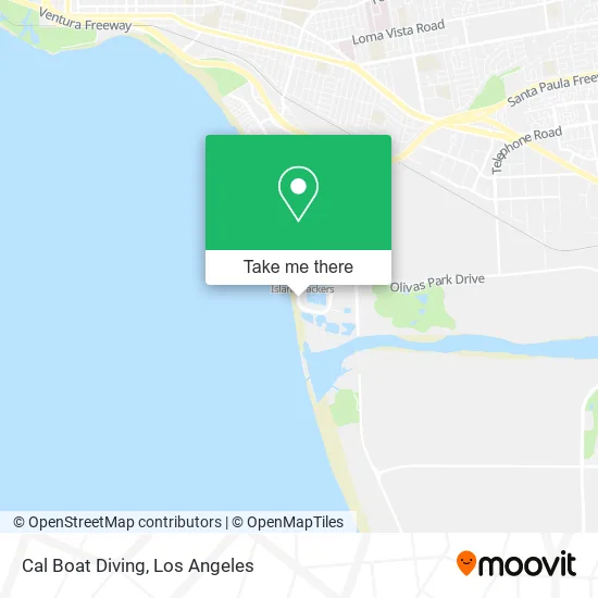 Cal Boat Diving map