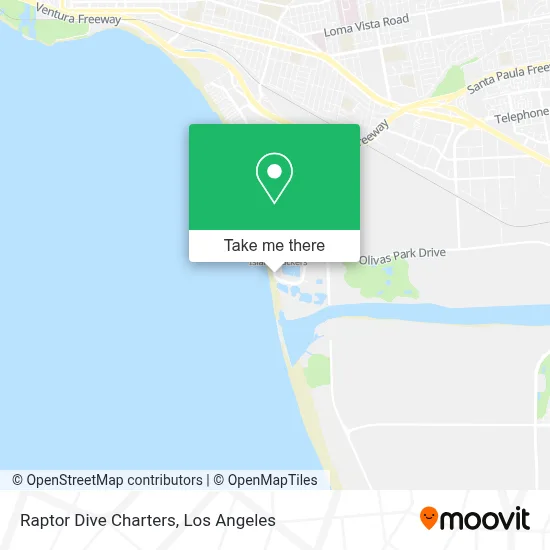 Raptor Dive Charters map