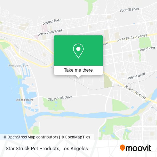 Star Struck Pet Products map