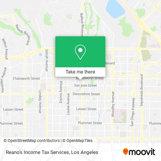 Reano's Income Tax Services map