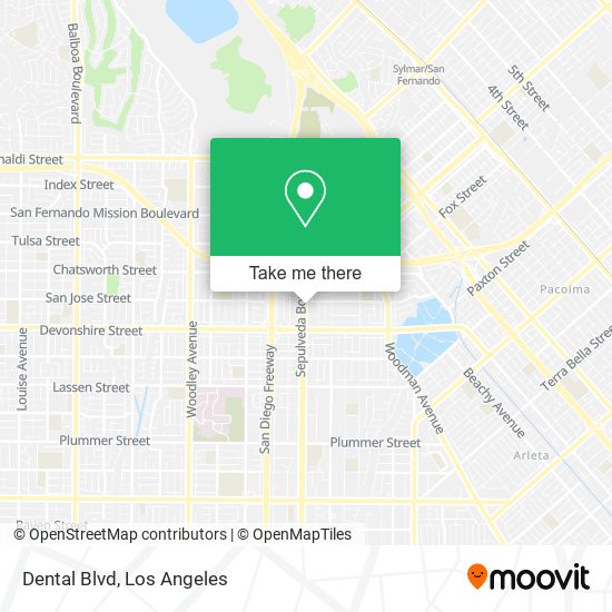 Dental Blvd map