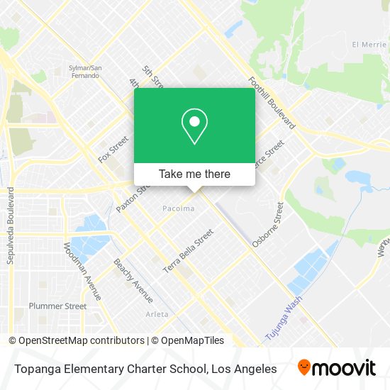 Topanga Elementary Charter School map