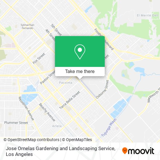Jose Ornelas Gardening and Landscaping Service map