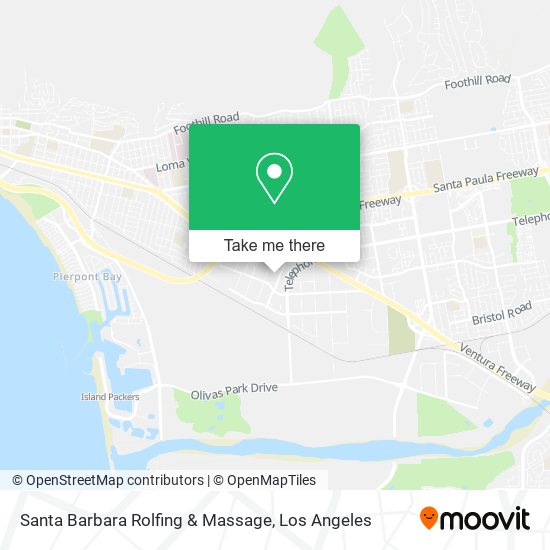 Santa Barbara Rolfing & Massage map