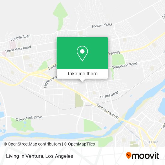 Living in Ventura map