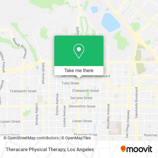 Theracare Physical Therapy map