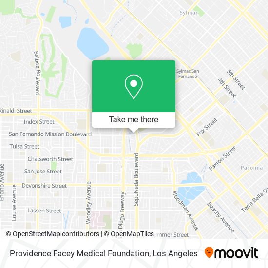 Mapa de Providence Facey Medical Foundation