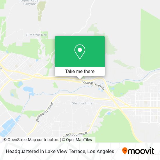 Headquartered in Lake View Terrace map