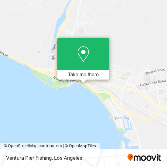 Mapa de Ventura Pier Fishing