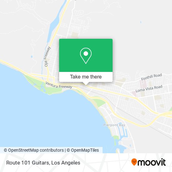 Route 101 Guitars map