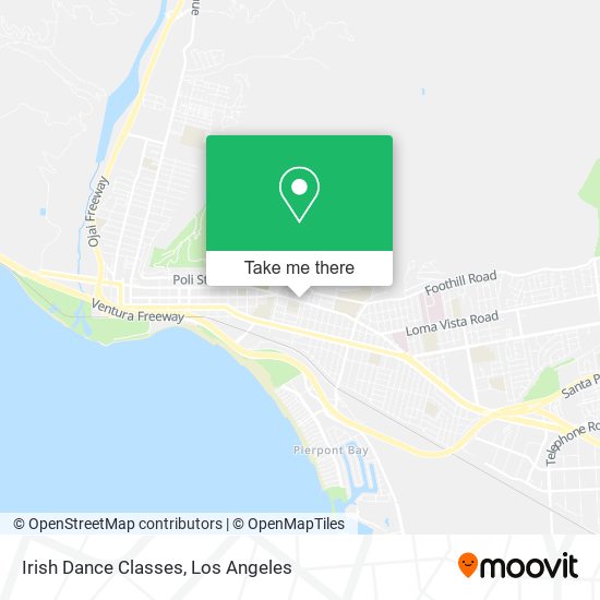 Irish Dance Classes map