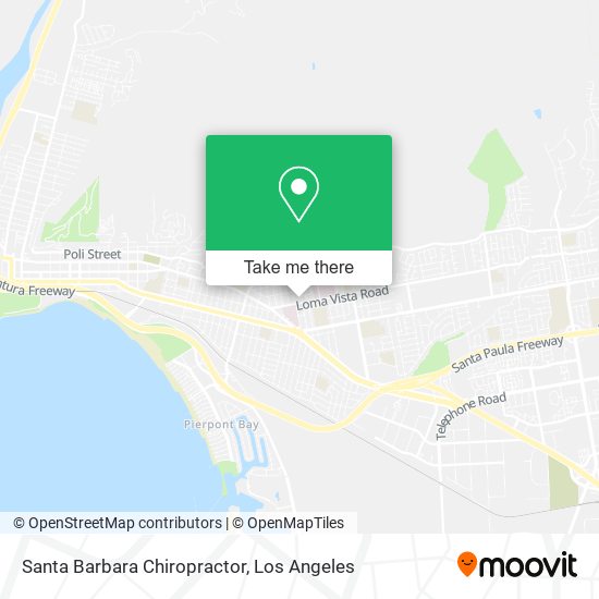 Mapa de Santa Barbara Chiropractor