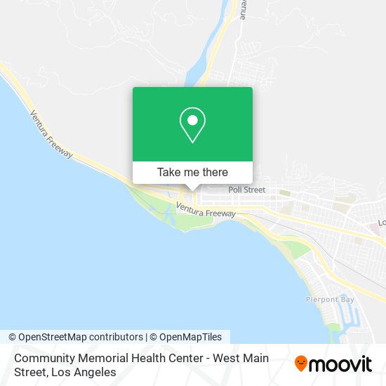 Community Memorial Health Center - West Main Street map