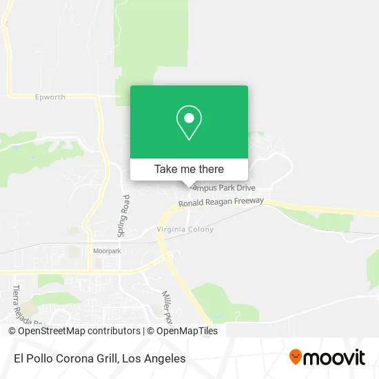 El Pollo Corona Grill map