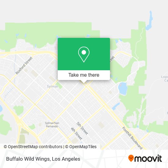 Buffalo Wild Wings map