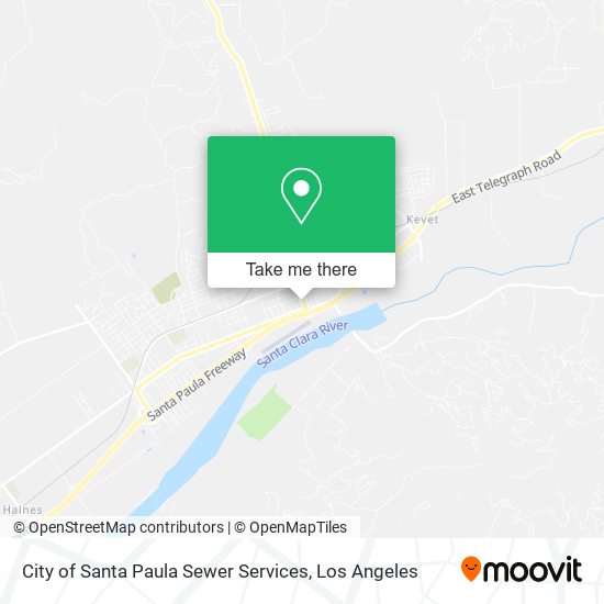 City of Santa Paula Sewer Services map