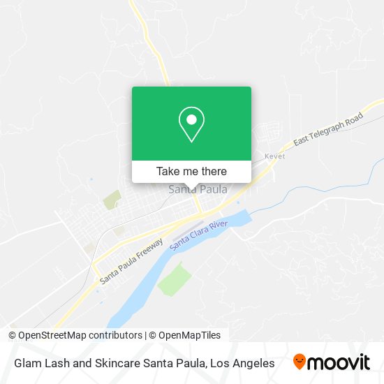 Glam Lash and Skincare Santa Paula map