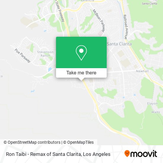 Ron Taibi - Remax of Santa Clarita map