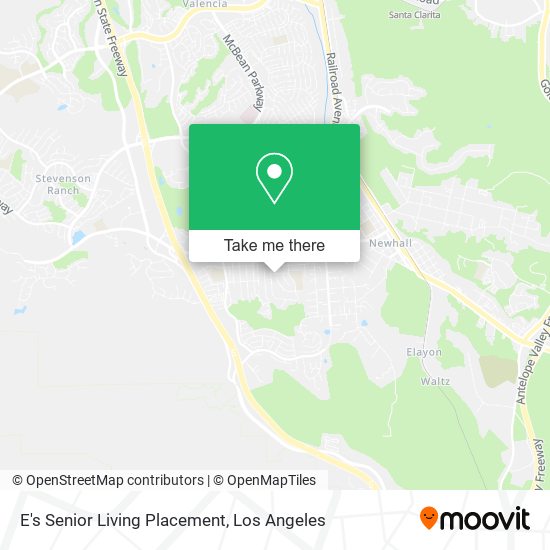E's Senior Living Placement map