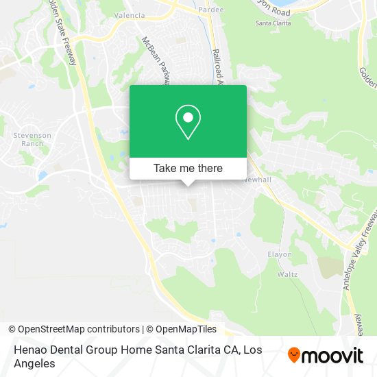 Mapa de Henao Dental Group Home Santa Clarita CA