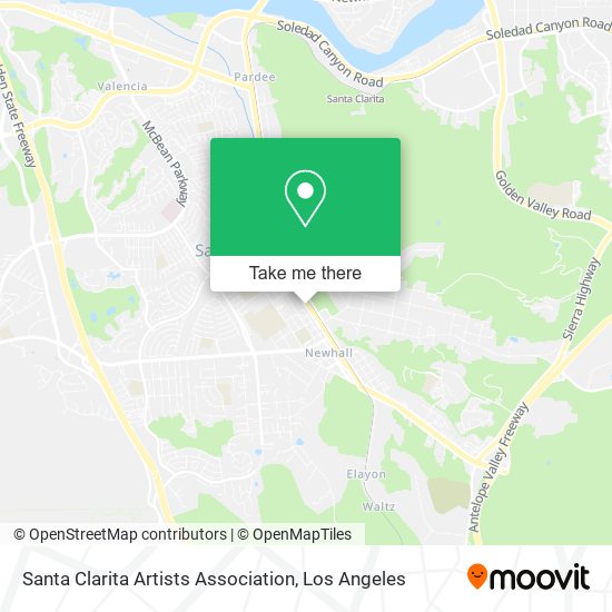 Mapa de Santa Clarita Artists Association
