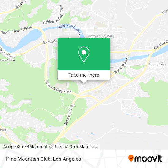 Mapa de Pine Mountain Club