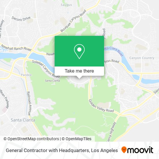 General Contractor with Headquarters map