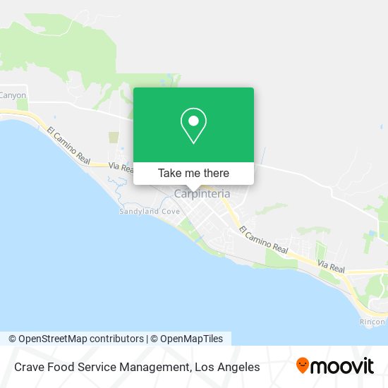 Crave Food Service Management map