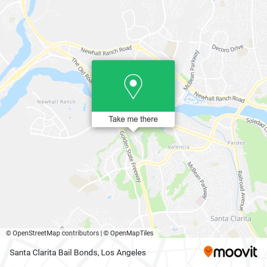 Santa Clarita Bail Bonds map