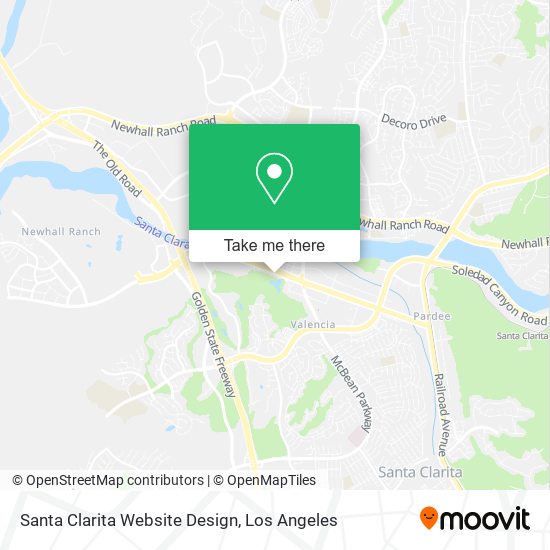 Santa Clarita Website Design map